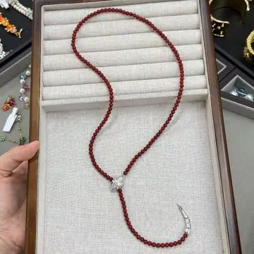 Agate Snake-Head Pendant Necklace — main view