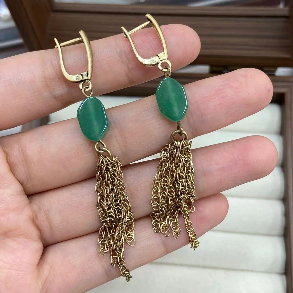 Antique Green Agate Five-Piece Set (shot-5)