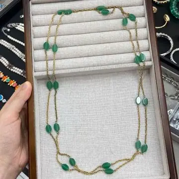 Antique Green Agate Five-Piece Set — view 7