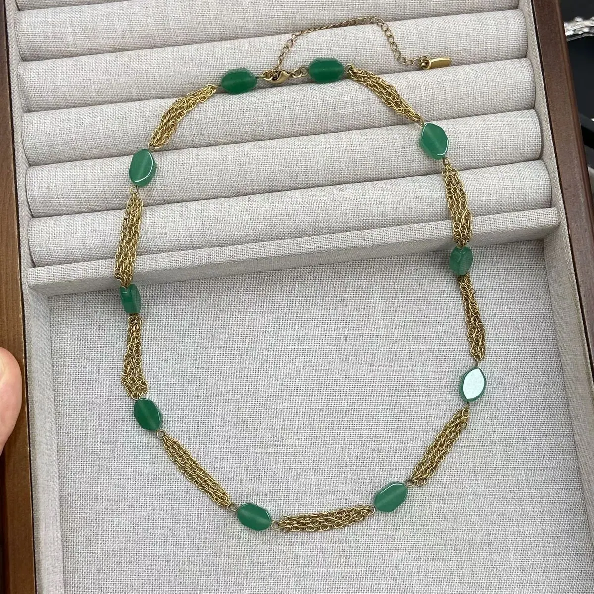 Antique Green Agate Five-Piece Set (shot-8)