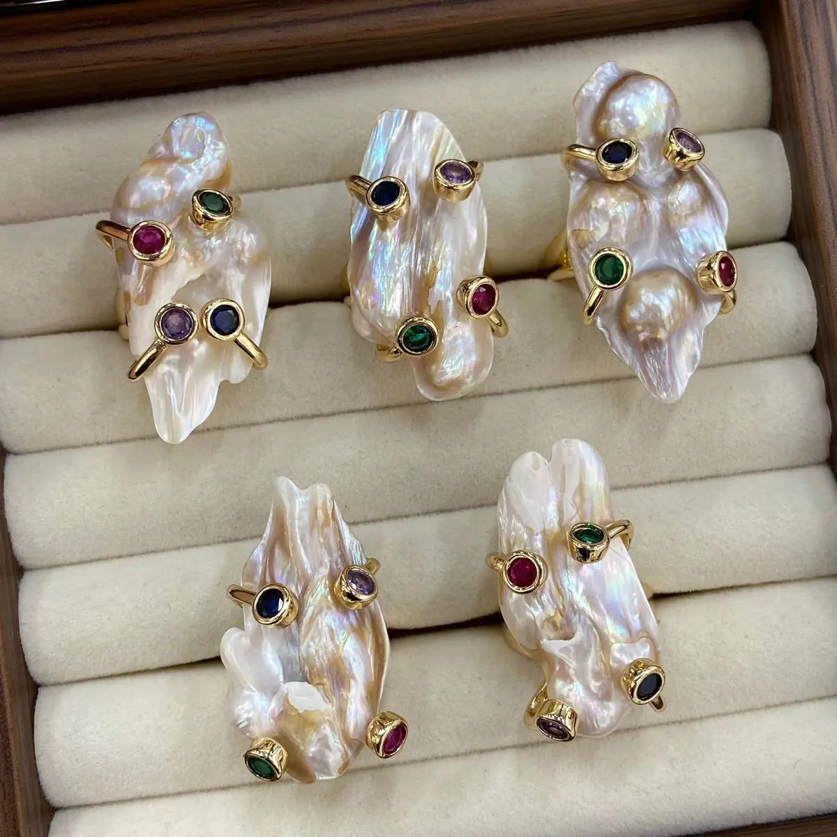 Baroque Pearl Open Ring (shot-2)