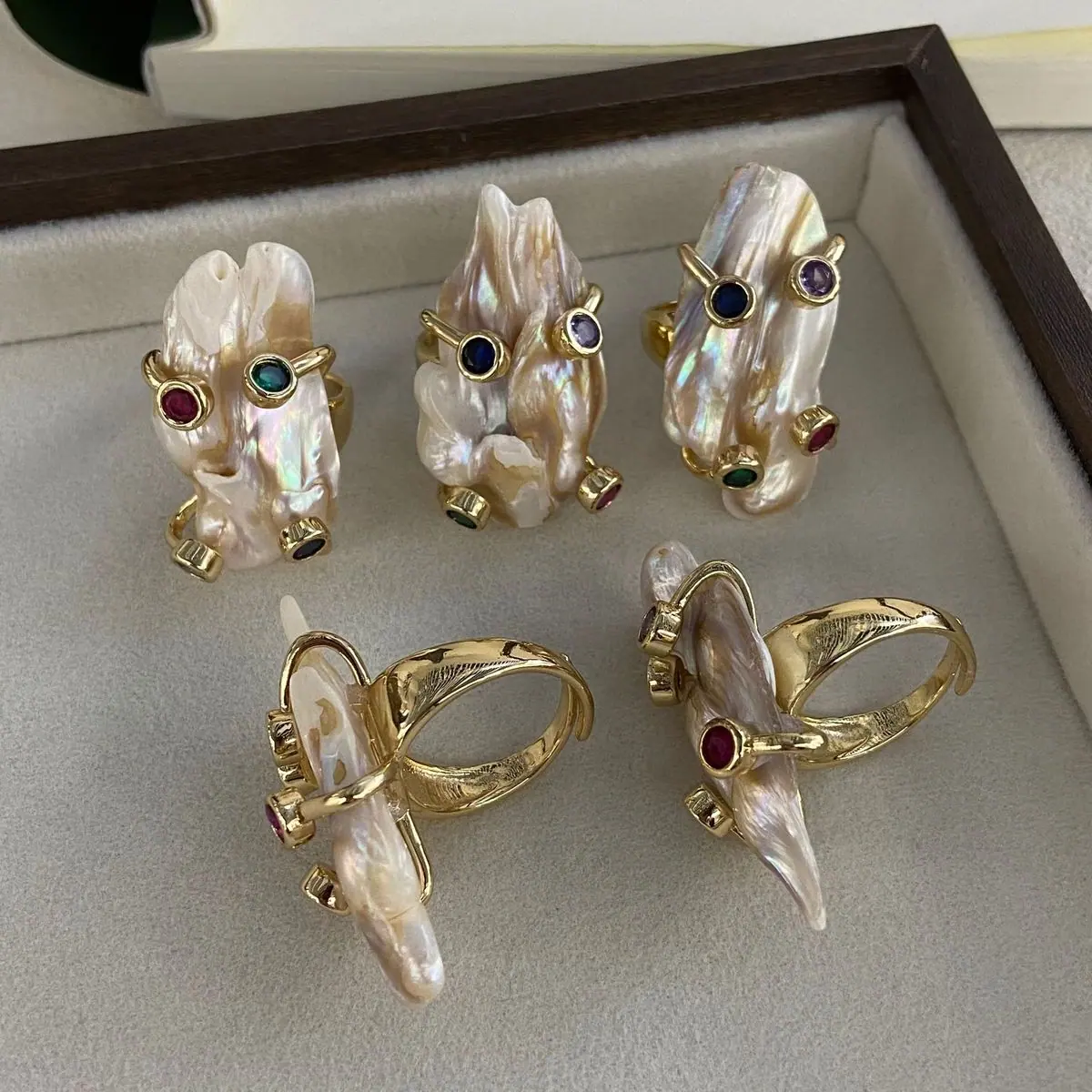 Baroque Pearl Open Ring (shot-4)