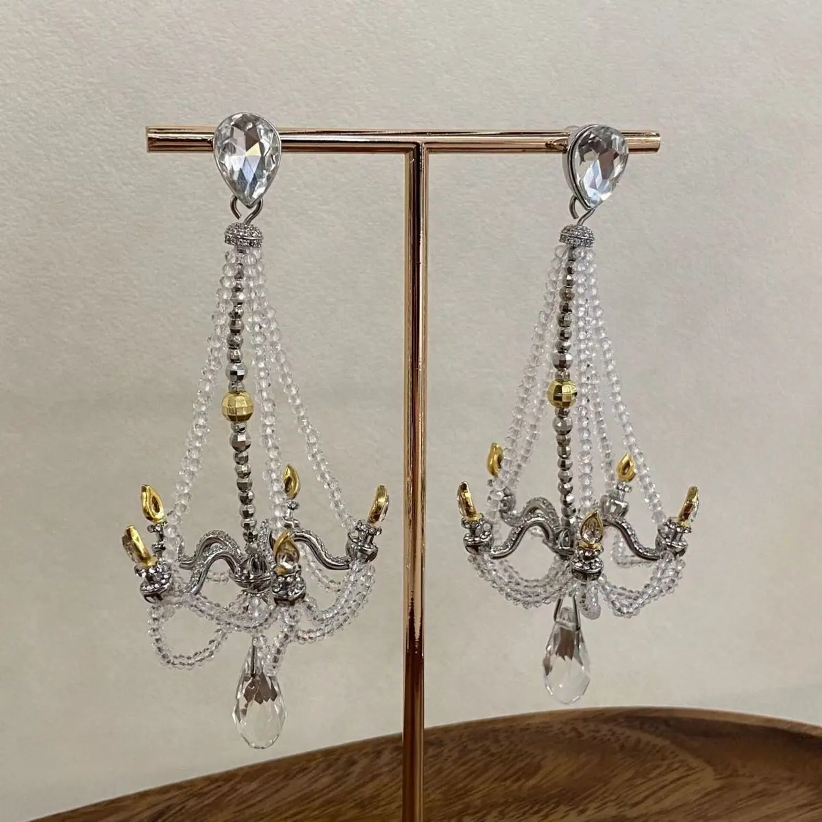 Crystal Chandelier Dangle Earrings (shot-2)
