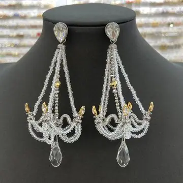 Crystal Chandelier Dangle Earrings — view 6