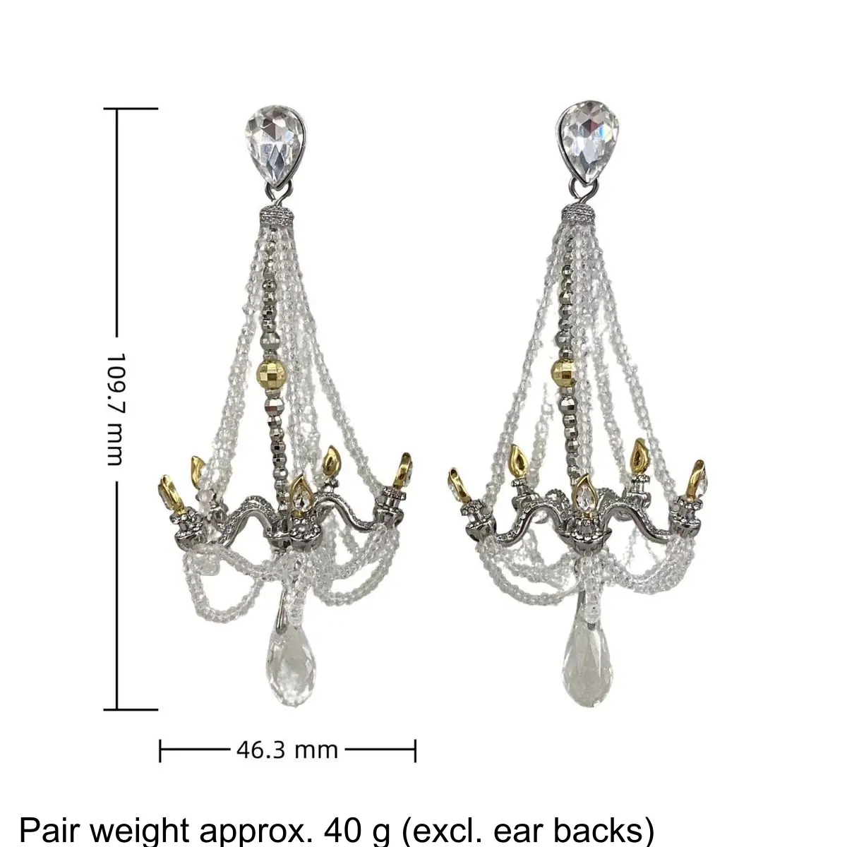 Crystal Chandelier Dangle Earrings (shot-7)