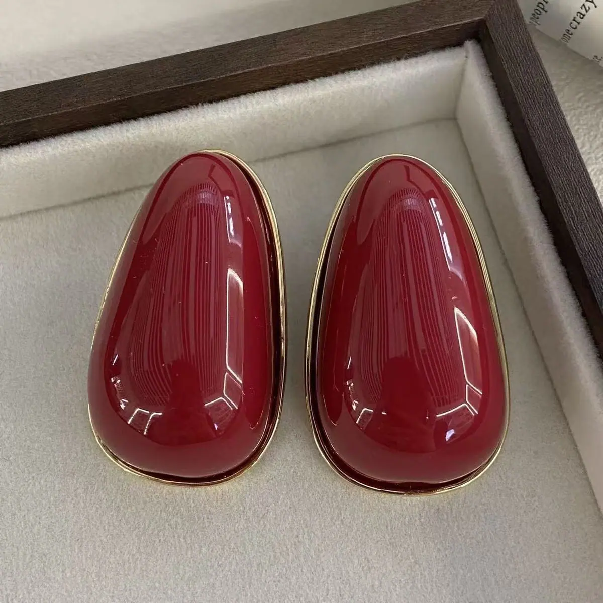 Enamel Teardrop Earrings (shot-4)