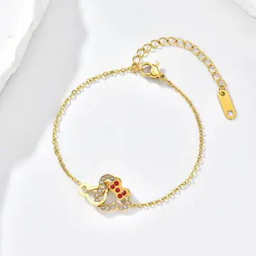 Gold-Tone Chunky Chain Bracelet (Variant 08) — main view
