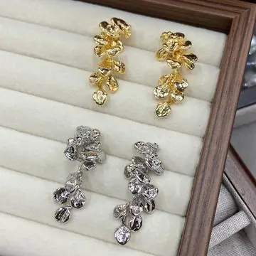 Gold-Tone Ornate Drop Earrings — view 2