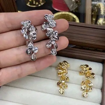 Gold-Tone Ornate Drop Earrings — view 3