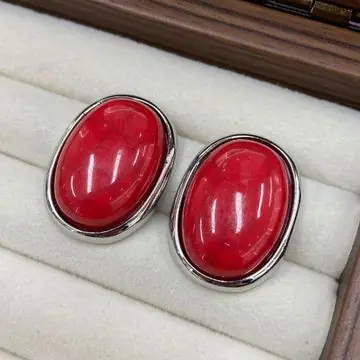 Gold-Tone Oval Turquoise Earrings — view 4