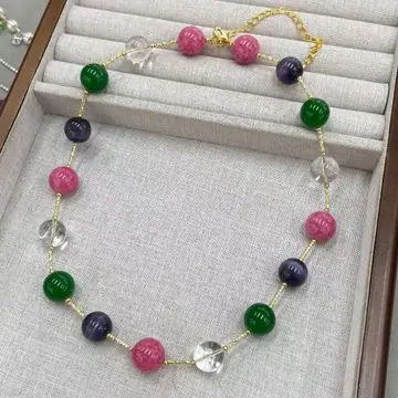 Multi-Colour Bead Necklace — main view