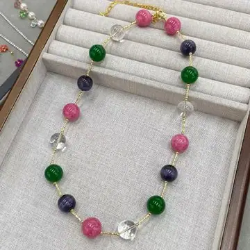 Multi-Colour Bead Necklace — view 2