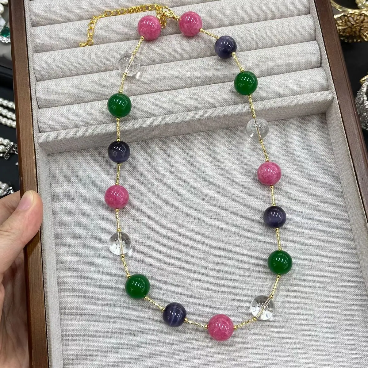 Multi-Colour Bead Necklace (shot-3)