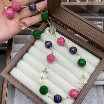 Multi-Colour Bead Necklace — view 4