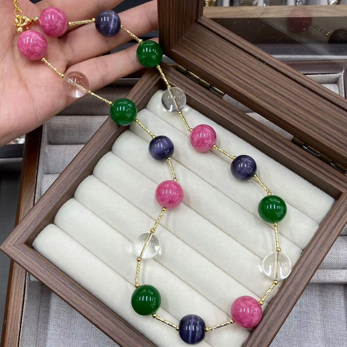 Multi-Colour Bead Necklace (shot-4)