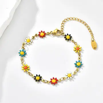 Multi-Colour Chunky Chain Bracelet — main view