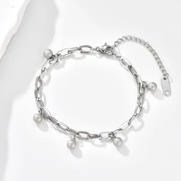 Silver-Tone Chunky Chain Bracelet — main view