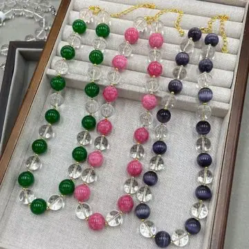Tri-Colour Bead Necklace — main view