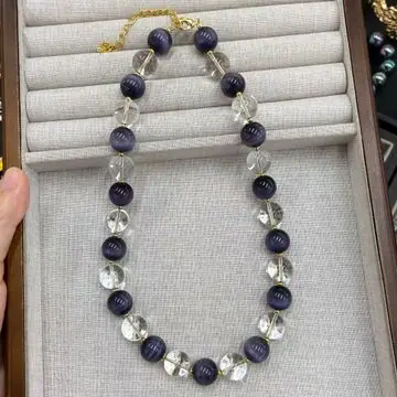 Tri-Colour Bead Necklace — view 2