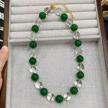 Tri-Colour Bead Necklace — view 3