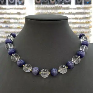 Tri-Colour Bead Necklace — view 8