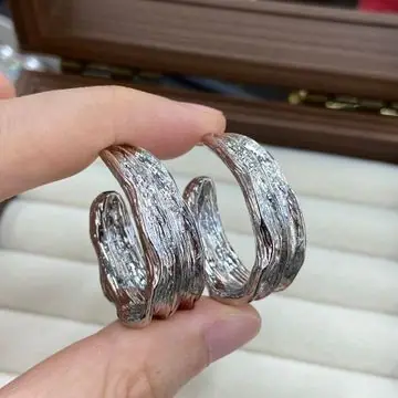Twisted Open Hoop Earrings — view 8