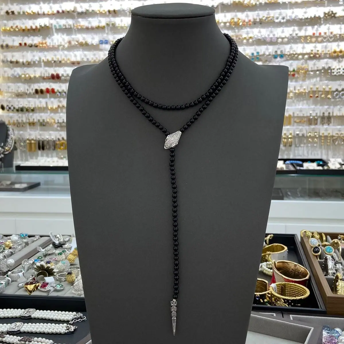 Two-Layer Beaded Necklace (shot-2)