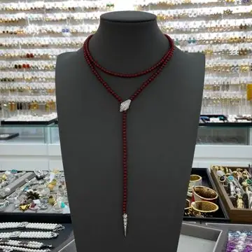Two-Layer Beaded Necklace — view 3