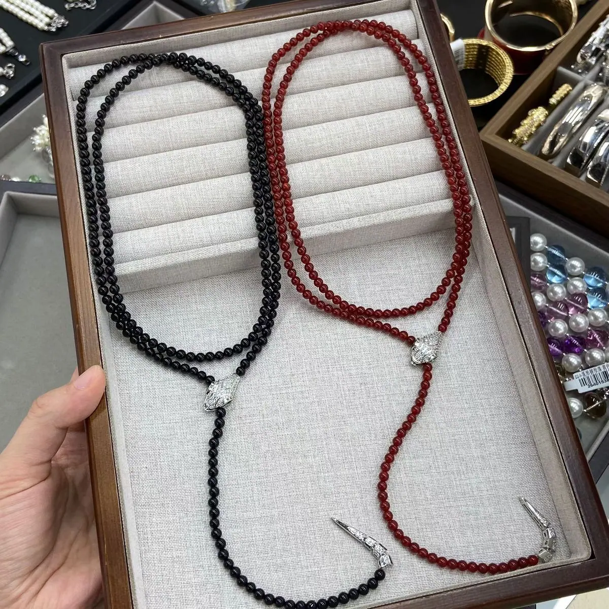 Two-Layer Beaded Necklace (shot-4)