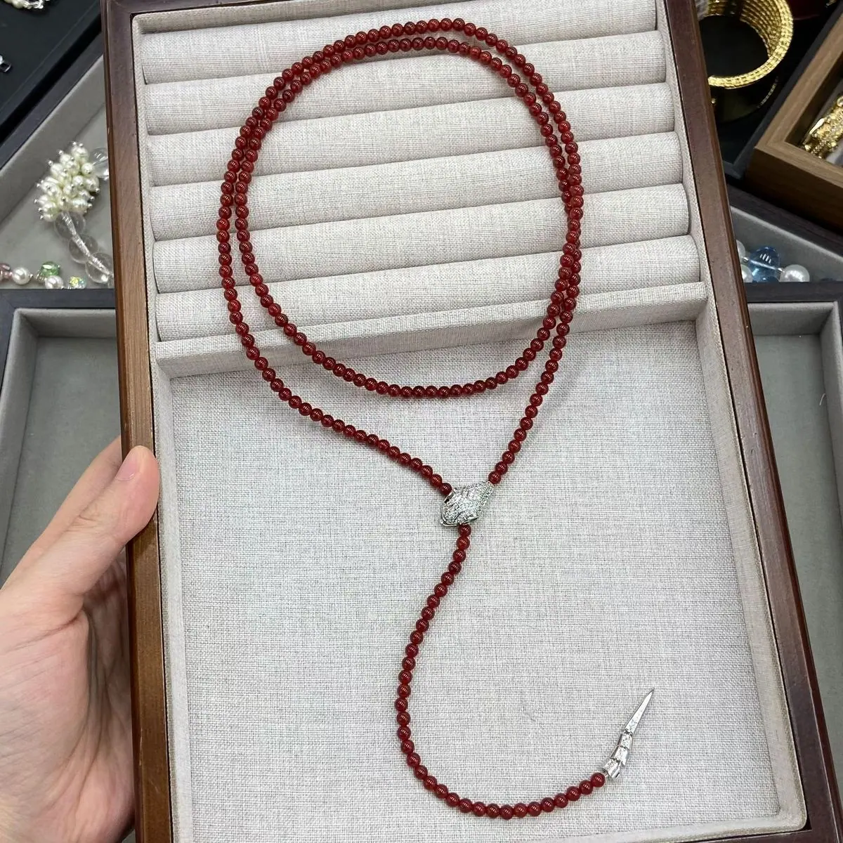 Two-Layer Beaded Necklace (shot-6)