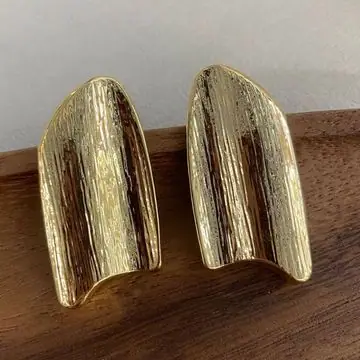 Two-Tone Abstract Teardrop Earrings — view 6