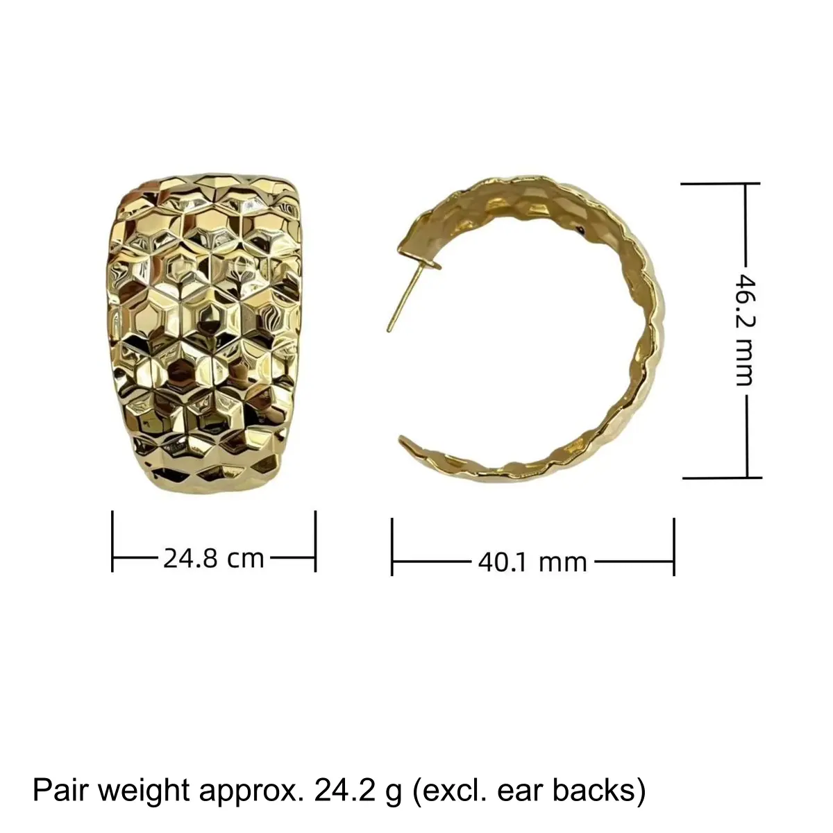 Two-Tone Hammered Cuff Bracelet (shot-7)