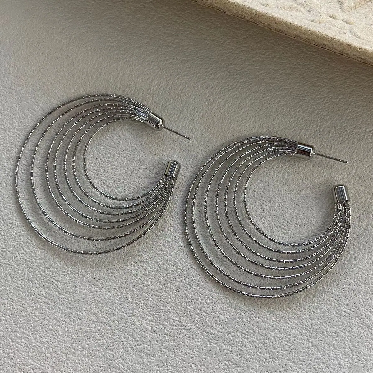 Two-Tone Layered Hoop Earrings (shot-6)
