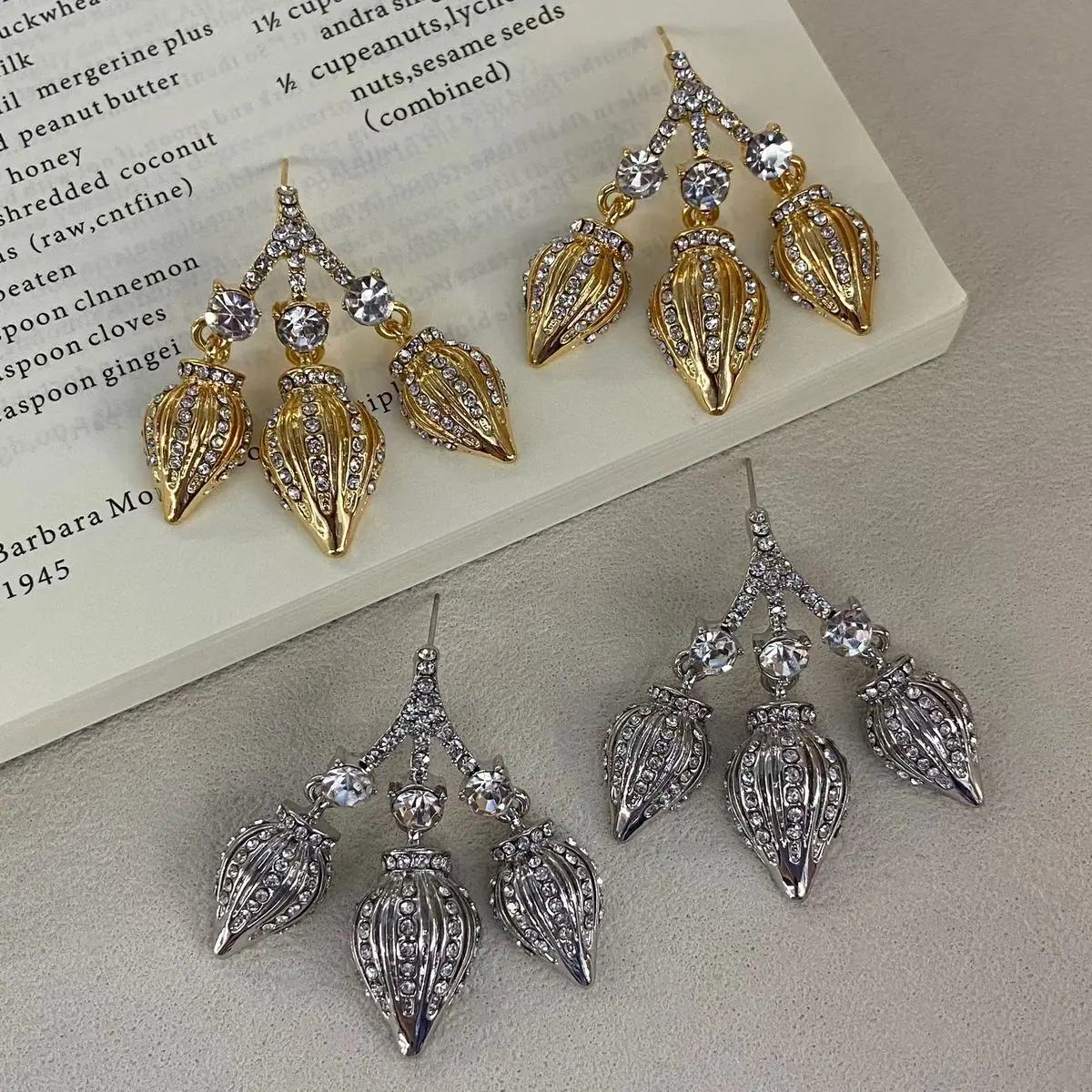 Two-Tone Leaf Drop Earrings (shot-3)