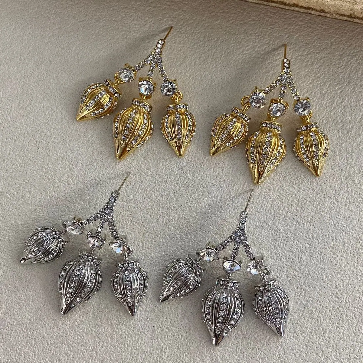 Two-Tone Leaf Drop Earrings (shot-4)