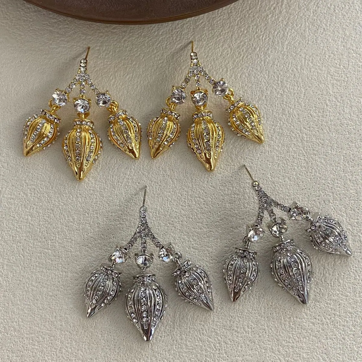 Two-Tone Leaf Drop Earrings (shot-5)