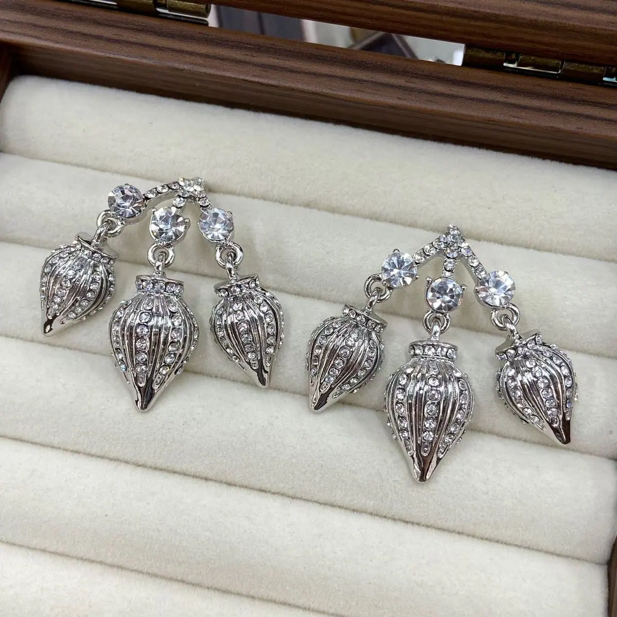 Two-Tone Leaf Drop Earrings (shot-9)