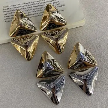 Two-Tone Sculptural Earrings — view 3