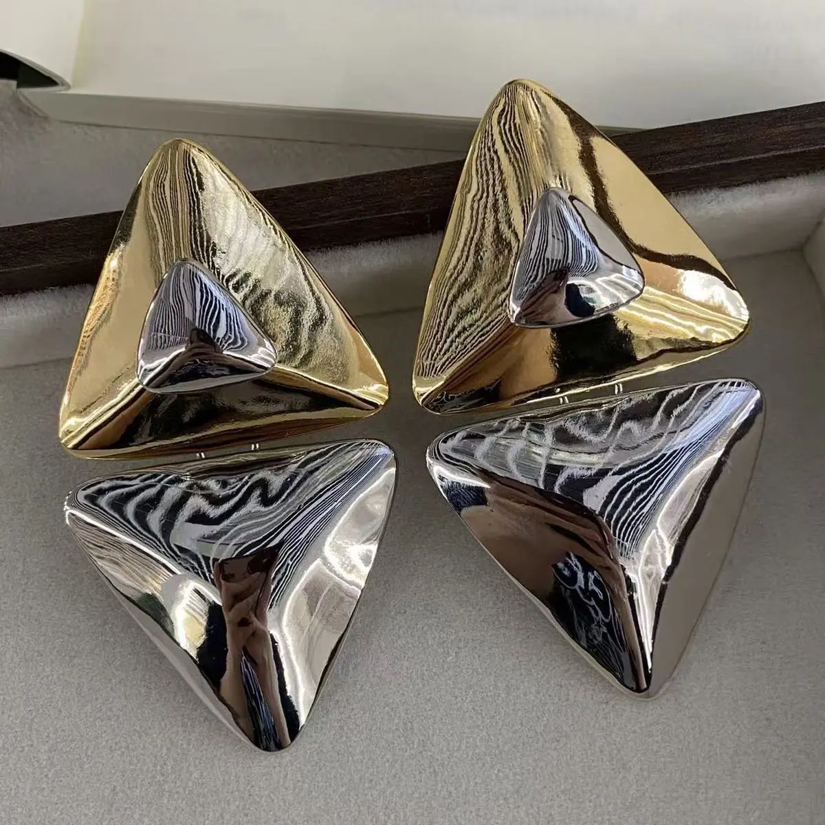 Two-Tone Sculptural Earrings (shot-5)