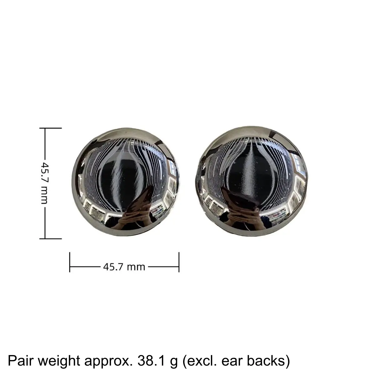 Two-Tone Wavy Disc Earrings (shot-7)