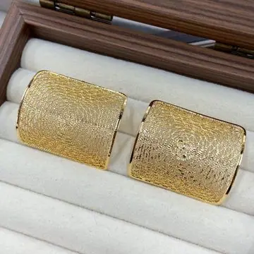 Two-Tone Wide Mesh Cuff Bracelet — view 5